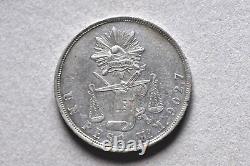 Mexico Republic 1872 Mo M UN PESO Silver Coin (Wt 26.87 g) C93