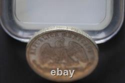 Mexico Republic 1872 Mo M UN PESO Silver Coin (Wt 26.87 g) C93