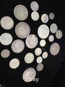 Mexico Silver Coin Lot 1700's to 1900's 24 Coins World Silver Coin Lot