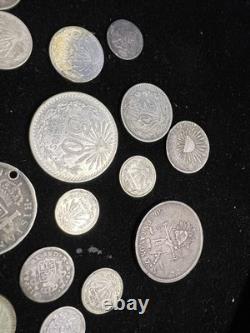 Mexico Silver Coin Lot 1700's to 1900's 24 Coins World Silver Coin Lot