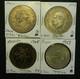 Mexico Silver Coin Lot Of 4 Silver Dollar Sized Coins (lot #104a)
