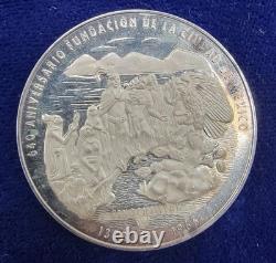 Mexico Silver Medal 1965 Tenochtitlan Founding of MexicoCity