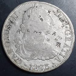 Mexico Spanish Colonial 8 Reales Carol Carolus III 1783 Mo FF Mexico City Mint