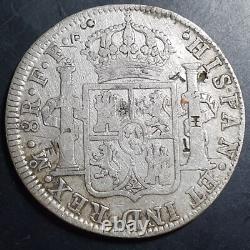 Mexico Spanish Colonial 8 Reales Carol Carolus III 1783 Mo FF Mexico City Mint