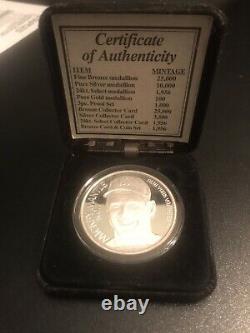 Mickey Mantle No. 7, 1995 1Troy. 999Oz Silver Limited Edition Number 3078 Yankees