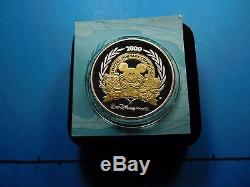 Mickey Mouse Disney 2000 It's A Small World Convention 999 Silver Coin 500 Made