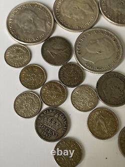 Mixed Denomination Silver Foreign Coin Lot! Silver Coins