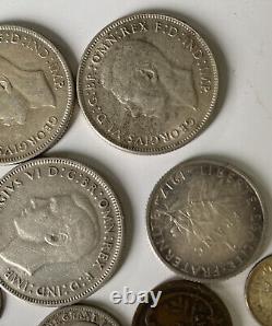 Mixed Denomination Silver Foreign Coin Lot! Silver Coins