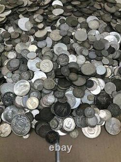 Mixed Foreign Silver Coins Lot 1 lb