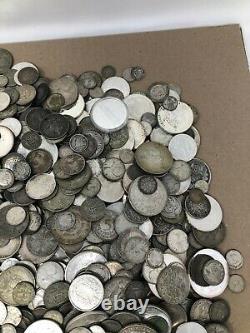 Mixed Foreign Silver Coins Lot 1 lb