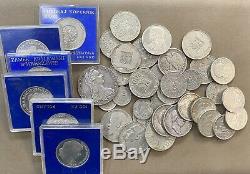 Mixed Lot of 42 world SILVER coins GERMANY, POLAND, AUSTRIA, RUSSIA