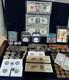 Mixed Us Coin Silver Some Graded Currency World Currency Some Jewelry Exquisite