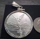 Moneda De 1 Onza Y Bizel De Plata 925 Plata Real Autentica Y Marcada Mexicana