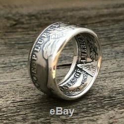 Morgan Dollar Coin Ring. Silver. 900. Size 8-16 US. Worldwide free shipping