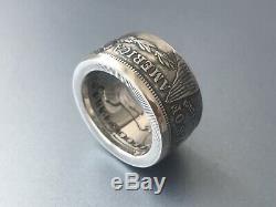 Morgan Dollar Silver Coin Ring Size 10 US Silver. 900. Worldwide free shipping