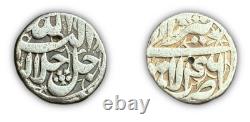 Mughal Empire Akbar Silver One Rupee Lahore Mint RY46