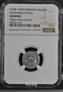 NGC Austria Heller Right Hand of God / Manus Dei Blessed Coin Schwabisch Hall