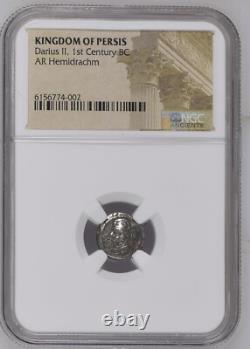 NGC Kingdom of Persis AR Hemidrachm -Various Kings of Persis Ancient Silver Coin