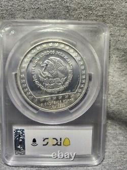 N$ 10 Mexico 1993 Piedra de Tizoc 5 oz PCGS MS67 ONLY 3 HIGHER