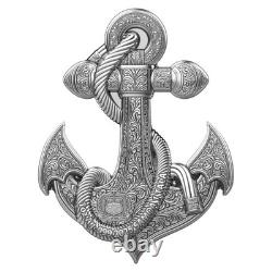 Nautical Anchor 2025 1 Tala 1 oz Pure Silver Coin Samoa KOMSCO