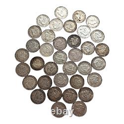 Netherlands 1 Gulden Silver Juliana Lot 36 Coins Various Years KM184