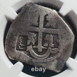 Netherlands East Indies Madura 1/2 RB on Mexico 4 Reales 1820 NGC Fine CS XF Det
