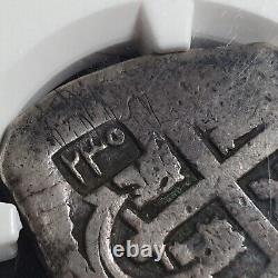 Netherlands East Indies Madura 1/2 RB on Mexico 4 Reales 1820 NGC Fine CS XF Det