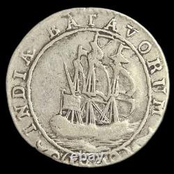 Netherlands Indies Batavian Republic 1/4 Gulden Batavorum 1802 VF