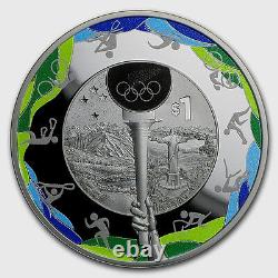 New Zealand 2016 1 OZ Silver Proof Coin RIO DE JANEIRO OLYMPICS