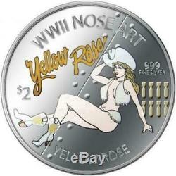 Niue 2012 $2 WWII Nose Art World War 2 Bombers 3 x 1 Oz Silver Proof Coin Set