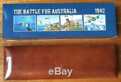 Niue 2012 Battle for Australia 1942 World War II 4 Coin Silver Color Proof Set