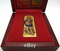 Niue 2014 $5 World Heritage Saint George Carlo Crivelli 2 Oz Gilded Silver Coin