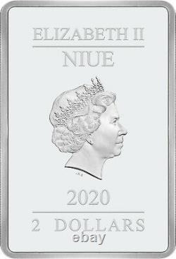 Niue 2020 1 oz Silver Proof Coin- Batman- THE CAPED CRUSADER -KISS