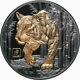 Niue 2022 Year Tiger $10 5 Oz Gilt Pure Silver Gilded Black Proofmintage 888