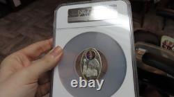 Niue COLOGNE Cathedral GERMANY Oval Shaped Coin 28grams. 925 NGC PF70