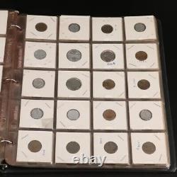 Notebook With One Hundred Forty U. S. And Foreign Coins in 2x2 Holders