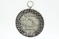 OMEGA 125th Anniversary World Congress Silver MEDAL COIN by Huguenin
