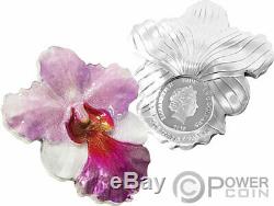 ORCHID Shape World Enchanting Flower 1 Oz Silver Coin 2$ Niue 2020