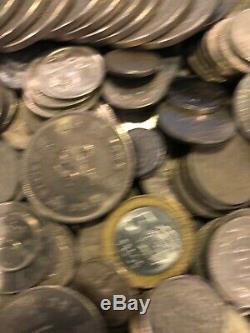 OVER 14 pounds BU UNC AU XF world foreign coin mix bulk Monaco lot & Silver