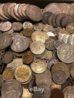 OVER 15 pounds world coin Mix bulk BU Monaco UNC AU XF VF Lot & Silver