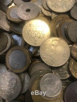 OVER 15 pounds world coin Mix bulk BU Monaco UNC AU XF VF Lot & Silver