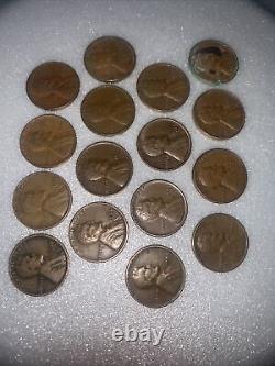 Old Coin Lot, Collection, US, Canada, Euro, Bahamas, Silver Dollar, Wheat Penny