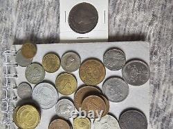 Old Foreign World Coin Lot With Silver See Pics 70 Coins! Canada Hong Kong Peru