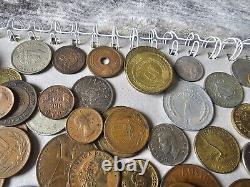 Old Foreign World Coin Lot With Silver See Pics 70 Coins! Canada Hong Kong Peru