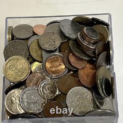 Old Mixed World Coin Collection Bulk Lot of 5lbs + also has a ton of wheat penny