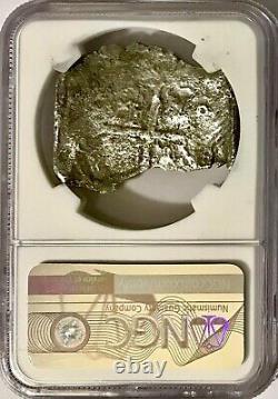 Old Silver Treasure Coin 1621-30 Mexico 8R Real Philip IV Cob NGC Gen Shipwreck