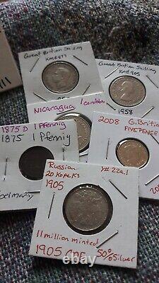 Old U. S & World Coins Lot