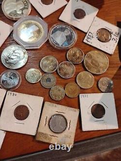 Over 300 Coins From Around The World. And Cash Just Added More