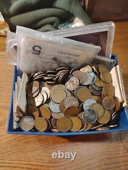 Over 300 Coins From Around The World. And Cash Just Added More