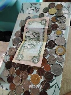 Over 300 Coins From Around The World. And Cash Just Added More